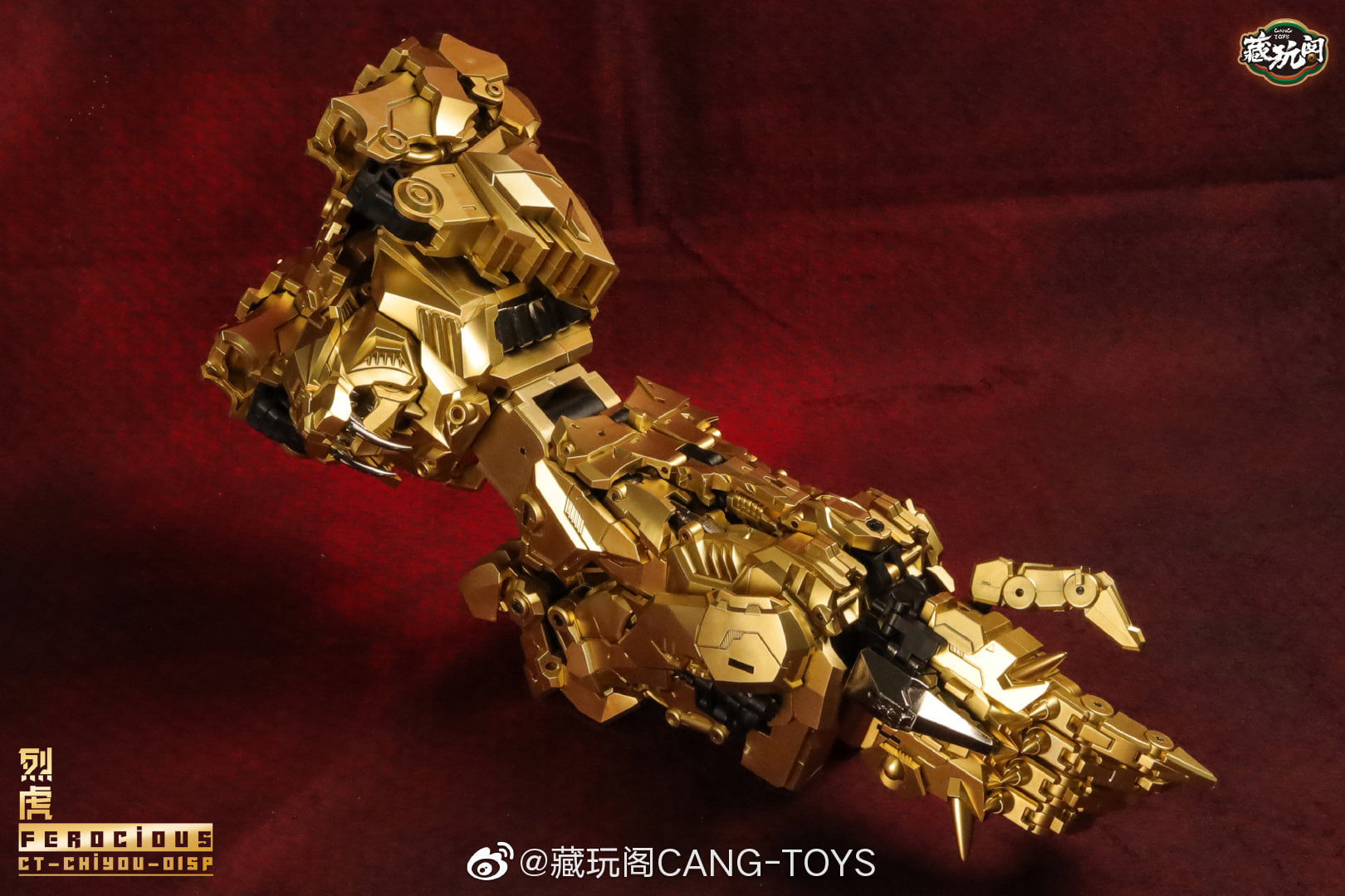CANG-TOYS 金虎 Golden Ferogioug 24CM Ready! New Cang Toys CHIYOU Predaking Combination Full Set